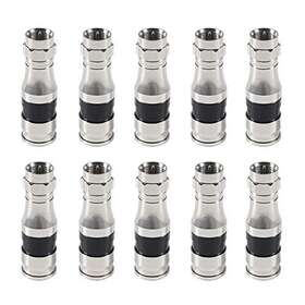 Rg11 Diann 687117714435 10pcs Coax Cable Compression Connector F Fit Rg11 Diann 687117714435 10pcs Coax Cable Compression Connector F Fit