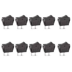 Diyhz 606479047661 10 Pcs Environmental Protection Boat Rocker Switch Ac 16a/250v 16a/125v 2 Sol