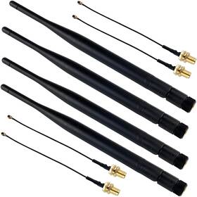 5dbi Diymalls 445000657657 915mhz Lora Antenna Sma Male 195mm Female Cable For Heltec Meshtastic