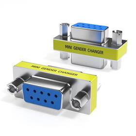 Drivergenius 614324324058 Rd232f2f Rs232 Serial Db9 Gender Changer 9-pin Com Port Female/female