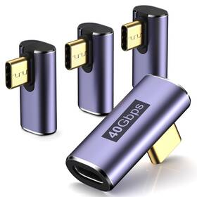 Duhesin P001 Usb C Right Angle Adapter 4 Pack Usbc 90 Degree With 8k 60hz Video 40