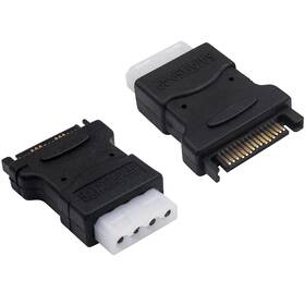 Duk-00665 Duttek Sata Male To Molex Female Adapter Lp4 Power 1