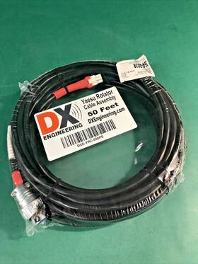 Dx Engineering Dxe-yrc-050pe 50ft Rotor Cable With Connectors For Yaesu Rotors