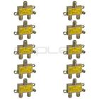 E-1191 Lot Of 10 Cmple Hdtv Cable Coaxial Type Mini Splitter Pack