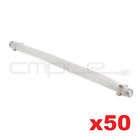 E-135 Lot Of 50 Cmple Flat Type Coaxial Jumper Cable Tv Satellite Antenna