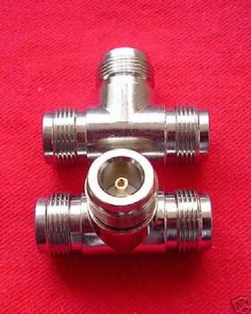 E6340 Eastone 8 N Female To Two Jack Triple T Series Rf Adapter Connector 3 Way E6340 Eastone 8 N Female To Two Jack Triple T Series Rf Adapter Connector 3 Way