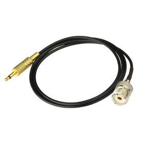 Eightwood 313054756701 So239 Uhf Female To 3.5mm Mono 1/8 Inch Ts Cable 3ft Radio Antenna Adapter