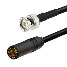 Rg58 Eightwood 653334415257 Bnc Male To Din Am/fm Female Adapter Extension Cable Coax 12 Inches For Car