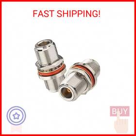 Ewu0021 Eightwood 2pcs N Female To Bulkhead Connector Rf Coaxial Adapter