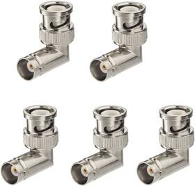 Ewuad0672 Eightwood 5pcs Bnc Male To Female Elbow Right Angle Adapter 50ohm