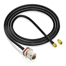 Usc022 Eightwood 1 M N Female To Rp-sma Low Loss Rg58 Cable For Wifi 4g Lte Wireless Router Lora