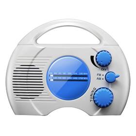 Etiger 694329592515 Am Fm Hanging Shower Radio-wireless Mini Portable Waterproof Battery Operated