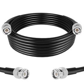 16.5ft-5m Exgoofit C413505 Bnc Coaxial Cable 16.5ft 5m Rg58 Coax 50 Ohm Low Loss With