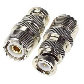 Ooz4723 Exgoofit Bnc Male To Uhf Female Pl259 So-239 Rf Coaxial Coax Adapter
