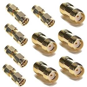 Exgoofit S0002fx5 Sma Male To Plug Connector 5-pack Female