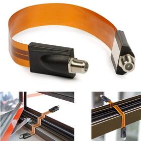 Ezonpinzv 594618552288 Flat Coaxial Cable Wire F Female To Plug Jack Connector Adapter Coax Ca Ezonpinzv 594618552288 Flat Coaxial Cable Wire F Female To Plug Jack Connector Adapter Coax Ca