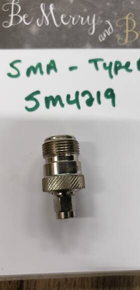Fairview Microwave Sm4219 Sma Male Plug To N Female Jack Adapter New