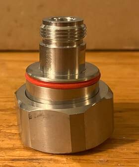 Sm4679a Fairview Microwave Precision Adapter 7/16 Din Plug To N Female Jack