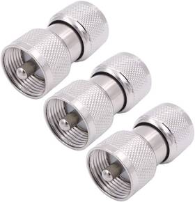Fancasee Us-uhf-02 Uhf Male To Coax Coaxial Barrel Connector Adapter Coupler For Cb Ham