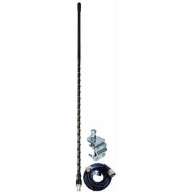 Aumm14-b Findingking Accessories Unlimited 4 Foot Black Single 3-way So239 Mirror Mount Cb