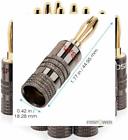 Foscbl-2313 Fospower Banana Plugs Pairs Pcs Gold Plated Dual 813154023135
