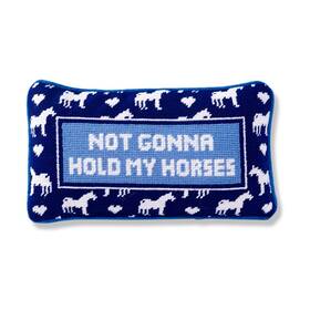 Fp-89 Furbish Needlepoint Decorative Throw Pillow - Hold My Horses 9 Inch X 15 Sma Fp-89 Furbish Needlepoint Decorative Throw Pillow - Hold My Horses 9 Inch X 15 Sma