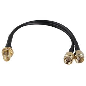 Futheda 313021475437 Rp-sma Female Bulkhead Mount To Dual Male Antenna Extension Cable Wifi An
