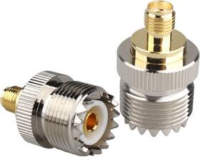 Pl-259 Futheda 313111870814 2pcs Sma Female To Uhf Pl259 Adapter Nickel Plated So239 Pl