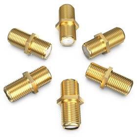 Gp-f81-6 G-plug Coaxial Cable Connectors 6 Pack Premium F81 Rg6/rg59 Extender Coupl Gp-f81-6 G-plug Coaxial Cable Connectors 6 Pack Premium F81 Rg6/rg59 Extender Coupl