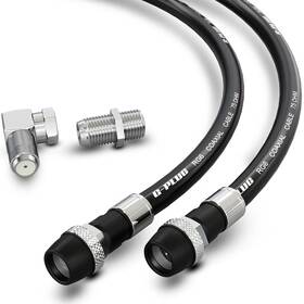 Gp-fsat-50ft-bl-od G-plug Rg6 Coaxial Cable 75ft Quad Shielded Waterproof 75 Ohm With F-type