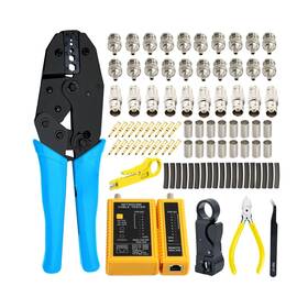 Bnc-336g Gaobige Coaxial Cable Tool Kit Bnc Crimp For Rg58 Rg59 Rg62 Rg174 20pcs Rg5