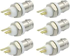Gdqlcnxb 744759296764 Bnc Female Jack Bulkhead Solder Panel Mount Insulated Coax Rf Connector