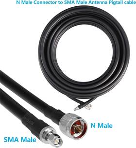 Gemex 633337768796 100ft Loss Coaxial Antenna Extension Cable Sma Male To N S-lmr 400 Gemex 633337768796 100ft Loss Coaxial Antenna Extension Cable Sma Male To N S-lmr 400
