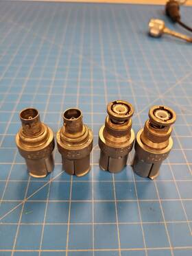 Gr874-qal General Radio Co Coaxial Connectors Lot 4 Vintage Rf Connector