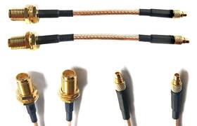 Rg316 Gp Electric 651074771169 Pack Of 2 Rf Pigtail Sma Female Antenna Connector To Straight Mmcx Male No