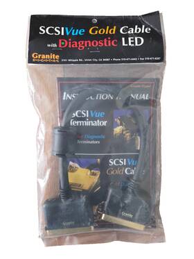 3075 Granite Digital New Genuine Scsi Diagnostic Gold Cable Model Scsivue 3075 Granite Digital New Genuine Scsi Diagnostic Gold Cable Model Scsivue