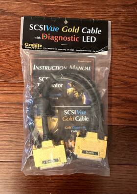 8294 Granite Digital New Genuine Scsi Diagnostic Gold 68 Pin Cable Model Scsivue 8294 Granite Digital New Genuine Scsi Diagnostic Gold 68 Pin Cable Model Scsivue