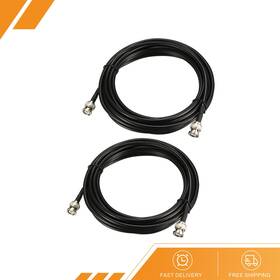 Gryfton 669739203443 2 X Rg58 Coaxial Cable With Bnc Male To Connectors 50 Ohm 15 Ft