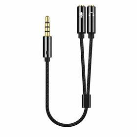 Haoquoou 739437598780 Headphone Splitter 3.5mm Mic And Audio Y Trrs Headset Adapter Cable Haoquoou 739437598780 Headphone Splitter 3.5mm Mic And Audio Y Trrs Headset Adapter Cable