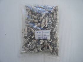 Slc59-bnc Holland Lot Of 100 Rg59 75ohm Bnc Nickel Male Compression Connectors