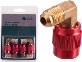 Hsr410a Hong Sen R410a Adapter 4-pack Set 1/4 Inch Sae Male To 5/16 Female A2l Refrig
