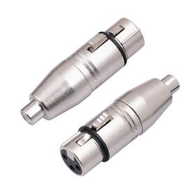 Lz1173 Hualeu 2pack Xlr Female To Rca Adapter Converter Gender Changer Audio Couple