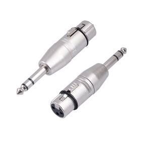 Lz1179 Hualeu 2pack Xlr Female To 1/4 Trs Adapter Balanced Quarter Inch