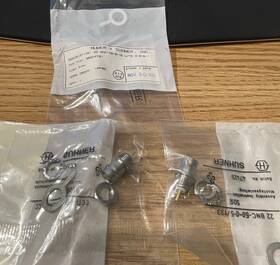 Bnc-50-0-16 Huber Suhner 22 Bnc-50-0-16/133 Rf Coax Conn Bnc Bulkhead Jack 50 Ohm