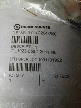 1023-c50-2-2 Huber Suhner 22648560 Set Of 10 New Rf Coaxial Crimp Connector 21 1023-c50-2-2/111 Ne 1023-c50-2-2 Huber Suhner 22648560 Set Of 10 New Rf Coaxial Crimp Connector 21 1023-c50-2-2/111 Ne