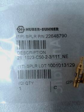 1023-c50-2-3 Huber Suhner 22648790 Set Of 7 New Coaxial Connector 21 1023-c50-2-3/111 Ne