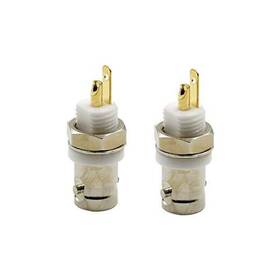 X2019050352 Hxchen Udtip Bnc Female Jack Bulkhead Solder Panel Mount Insulated Coax Rf 2pcs