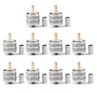 Lmr195 I002-a242-10pcs Connector Uhf Male Plug Crimp Cable Straight Us