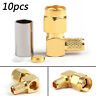 I002-d027 Topzan Sma Male Plug Right Angle Pin Crimp For Cable
