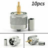 I002-d037-1 Topzan Connector Uhf Male Plug Crimp Cable